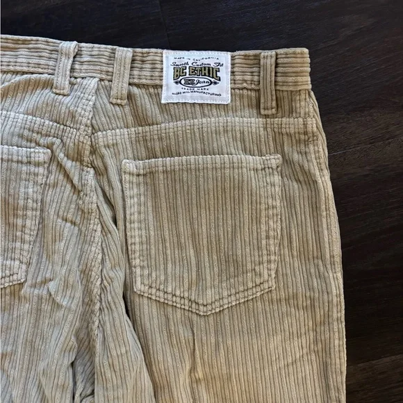 Vintage BC Ethic Pants Men 34 Tan Corduroy EZ Fit VTG Y2K SURF GRUNGE EMO - Picture 4 of 6